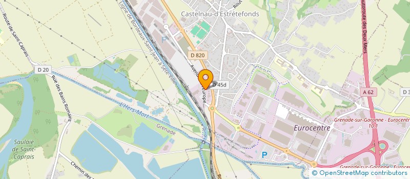 localisation de l'entreprise SOC TOULOUSAINE ETUDE ENTR ELECTRICITE  CASTELNAU-D'ESTRETEFONDS