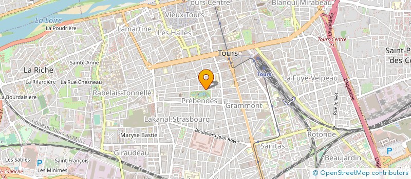 localisation de l'entreprise SOC TOURANGELLE COMPT EXPERT COMPTABLE à TOURS