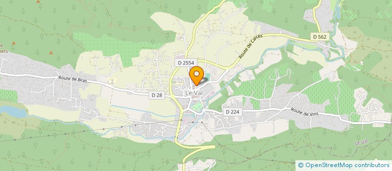 localisation de l'entreprise SOC TOURVAINE DE TRANSPORTS  LE VAL