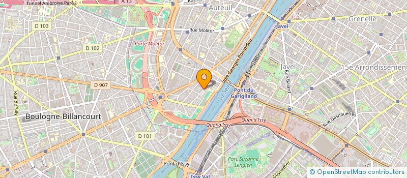 localisation de l'entreprise SOC TRAITEM INFORMATIQ GESTION à MEUDON