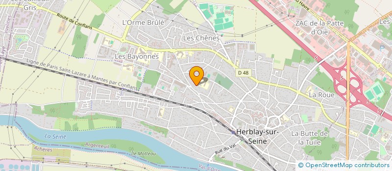 localisation de l'entreprise SOC TRAITEMENT BOIS COUVERTURE ELECTRIC à HERBLAY-SUR-SEINE