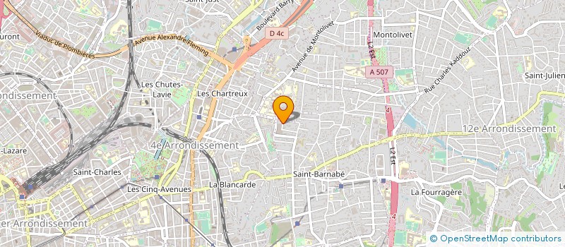 localisation de l'entreprise SOC TRAITEMENT DE SURFACES  MARSEILLE