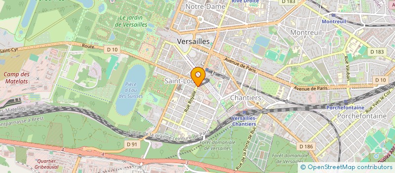 localisation de l'entreprise SOC TRAITEMENT INFORMAT DOCUMENTATION à VERSAILLES