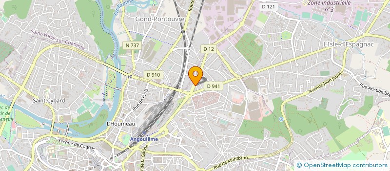 localisation de l'entreprise SOC TRANS TOILES ET METAUX à ANGOULEME