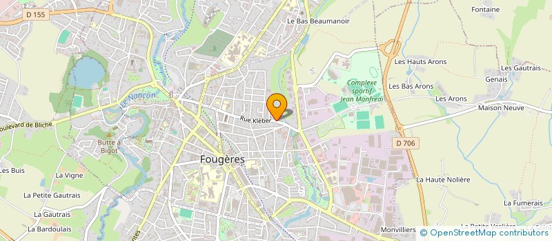 localisation de l'entreprise SOC TRANSFOR METAL OUEST  FOUGERES