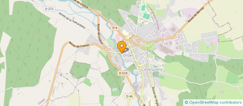 localisation de l'entreprise SOC TRANSFOR TRANS PRIVE PRODUITS AGRICO  ORBEC