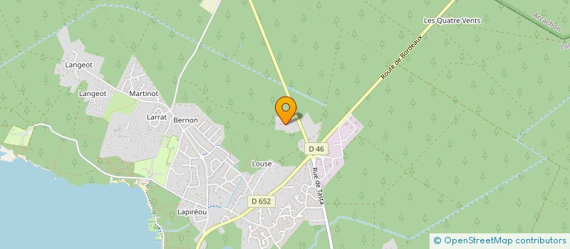 localisation de l'entreprise SOC TRANSLANDS  SANGUINET