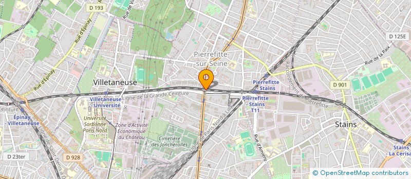 localisation de l'entreprise SOC TRANSP AFFRET INTERN COMBINE CITERNE à PIERREFITTE-SUR-SEINE