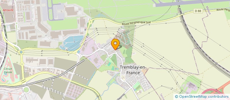 localisation de l'entreprise SOC TRANSP INTERNAT - S.T.P.I. à TREMBLAY-EN-FRANCE