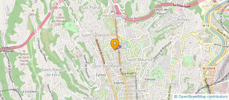 localisation de l'entreprise SOC TRANSPACA à NICE