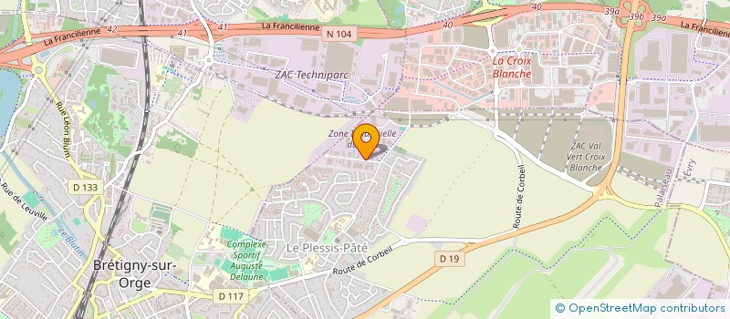 localisation de l'entreprise SOC TRANSPORT FRANCILIENS à LE PLESSIS-PATE