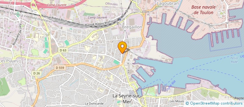 localisation de l'entreprise SOC TRANSPORT LOCATION SEYNOISE  LA SEYNE-SUR-MER