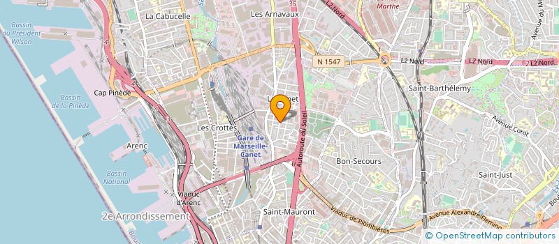 localisation de l'entreprise SOC TRANSPORT MANUTENTION IMPORT EXPORT à MARSEILLE