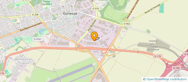 localisation de l'entreprise SOC TRANSPORT RAPIDE PARISIEN à GONESSE