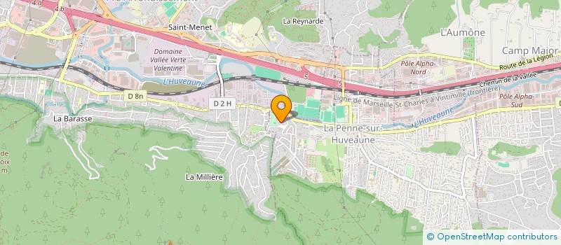 localisation de l'entreprise SOC TRANSPORT VULCANISATION DE PNEUS à LA PENNE SUR HUVEAUNE