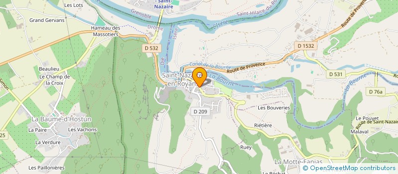 localisation de l'entreprise SOC TRANSPORTS ALIMENTAIRES EUROPEENS  SAINT-NAZAIRE-EN-ROYANS