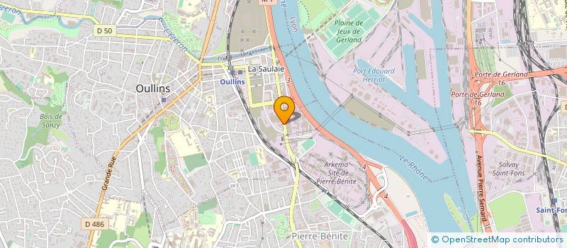 localisation de l'entreprise SOC TRANSPORTS ALIMENTAIRES RAPIDES  OULLINS-PIERRE-BENITE