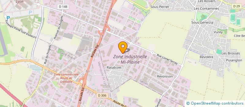 localisation de l'entreprise SOC TRANSPORTS ALTARRIBA  GENAS