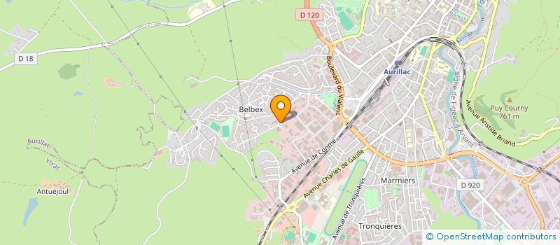 localisation de l'entreprise SOC TRANSPORTS AUTOCARS CIPRIANI à AURILLAC