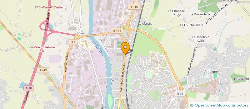 localisation de l'entreprise SOC TRANSPORTS AUTOMOBILES RAPIDES à CHATELLERAULT