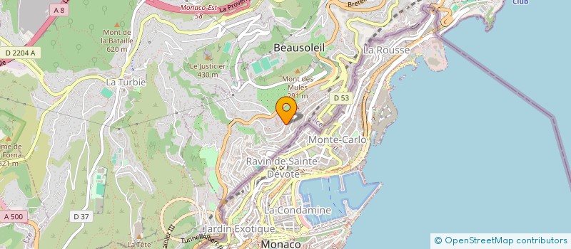 localisation de l'entreprise SOC TRANSPORTS CAPRANI à BEAUSOLEIL
