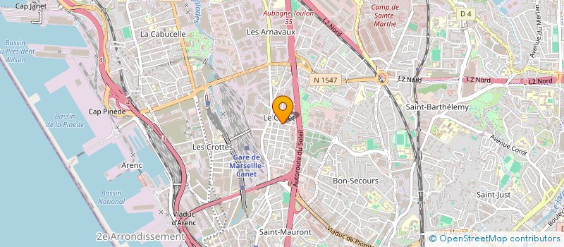 localisation de l'entreprise SOC TRANSPORTS CAROLE à MARSEILLE