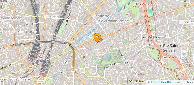 localisation de l'entreprise SOC TRANSPORTS DES BUTTES  PARIS