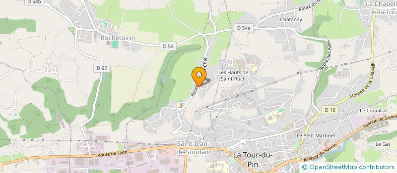 localisation de l'entreprise SOC TRANSPORTS LA CHATANAISE  LA CHAPELLE-DE-LA-TOUR