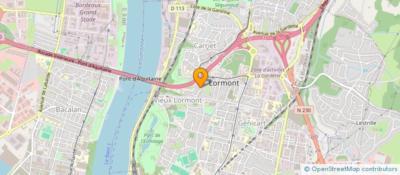 localisation de l'entreprise SOC TRANSPORTS MIXTES CENONNAIS  LORMONT