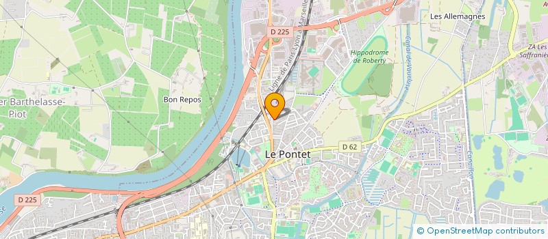 localisation de l'entreprise SOC TRANSPORTS PRESSE ET MESSAGER BRUNET à LE PONTET