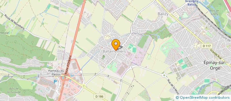 localisation de l'entreprise SOC TRANSPORTS SIMONET DUPRE  BALLAINVILLIERS