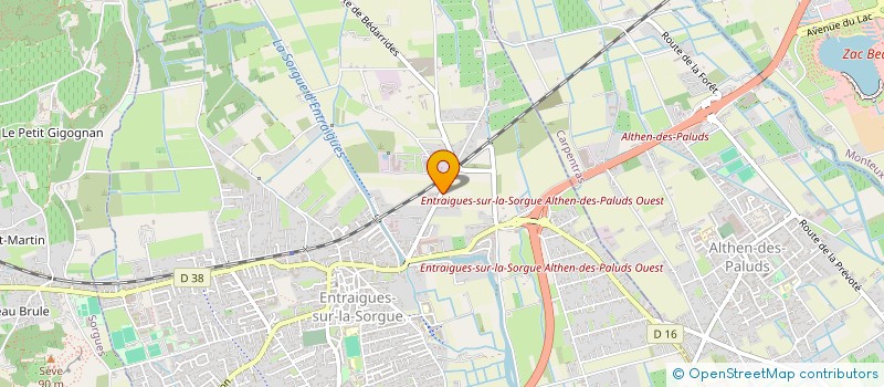 localisation de l'entreprise SOC TRANSPORTS VINCENT FONS  ENTRAIGUES-SUR-LA-SORGUE