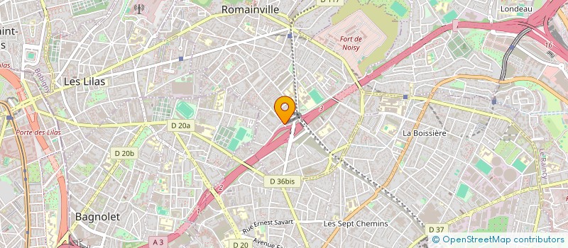 localisation de l'entreprise SOC TRAV PUB ET PRIVES-RENOVATION  ROMAINVILLE