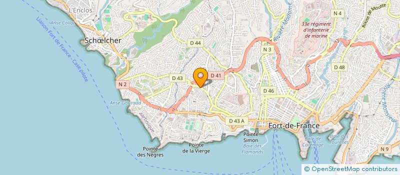 localisation de l'entreprise SOC TRAV PUBL CONSTR BATIM à FORT-DE-FRANCE
