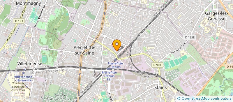 localisation de l'entreprise SOC TRAVAUX CHAUFFAGE PLOMBERIE CLIMAT à PIERREFITTE-SUR-SEINE