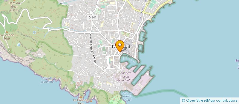 localisation de l'entreprise SOC TRAVAUX DE PEINTURE ET DECORATION  LA CIOTAT