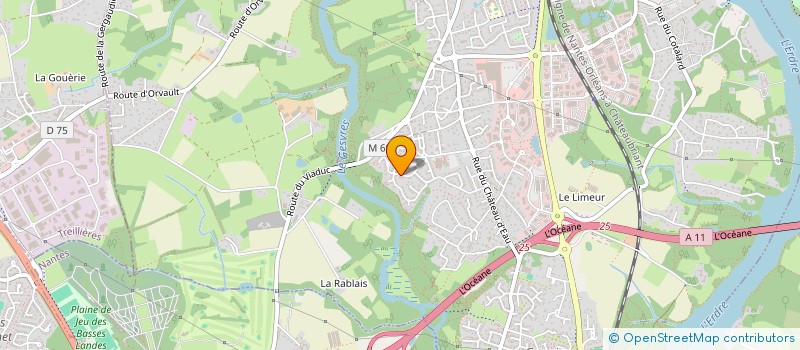 localisation de l'entreprise SOC TRAVAUX DU BATIMENT & DE RENOVATIONS  LA CHAPELLE-SUR-ERDRE