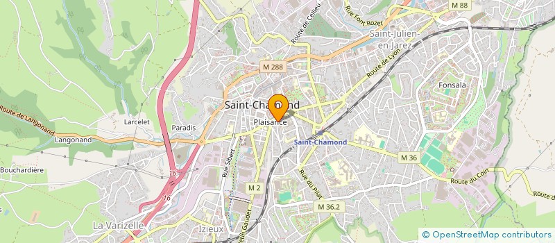 localisation de l'entreprise SOC TRAVAUX DU BATIMENT-TRAVAUX PUBLICS à SAINT-CHAMOND