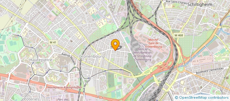 localisation de l'entreprise SOC TRAVAUX ELECRICITE ET RENOVATION à STRASBOURG