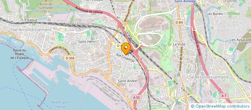 localisation de l'entreprise SOC TRAVAUX ELECTRIQUE INDUSTRIE à MARSEILLE