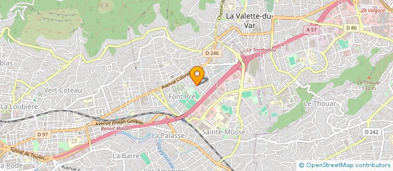 localisation de l'entreprise SOC TRAVAUX ELECTRIQUES NEGRI à TOULON
