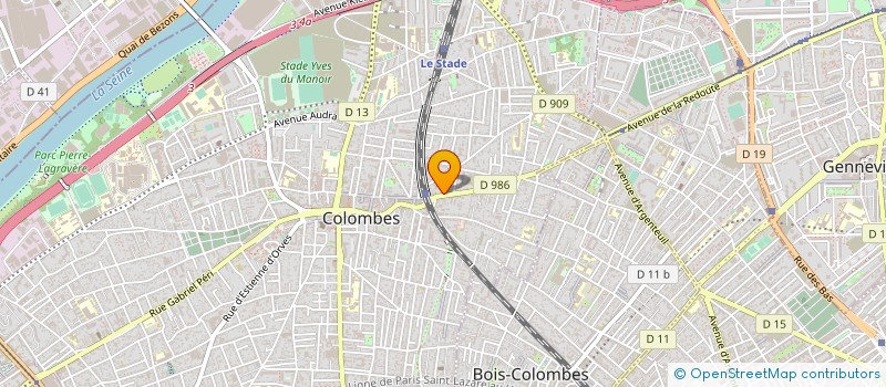 localisation de l'entreprise SOC TRAVAUX ETUDES DESSINS à COLOMBES