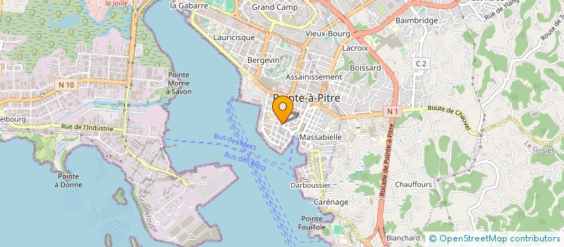 localisation de l'entreprise SOC TRAVAUX ETUDES REALISATIONS à POINTE-A-PITRE