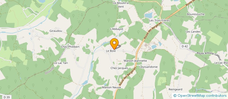 localisation de l'entreprise SOC TRAVAUX EXPLOITATI FORESTI à DOUVILLE