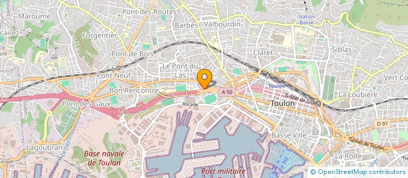 localisation de l'entreprise SOC TRAVAUX INDUSTRIELS ET BATIMENTS à TOULON