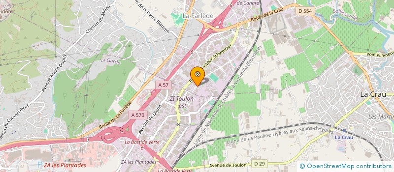 localisation de l'entreprise SOC TRAVAUX INDUSTRIELS ET D EQUIPEMENT à LA FARLEDE