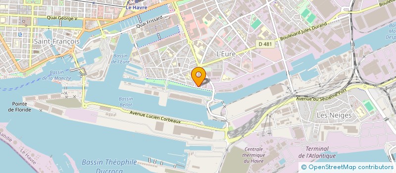 localisation de l'entreprise SOC TRAVAUX PORTUAIRES SARL  LE HAVRE