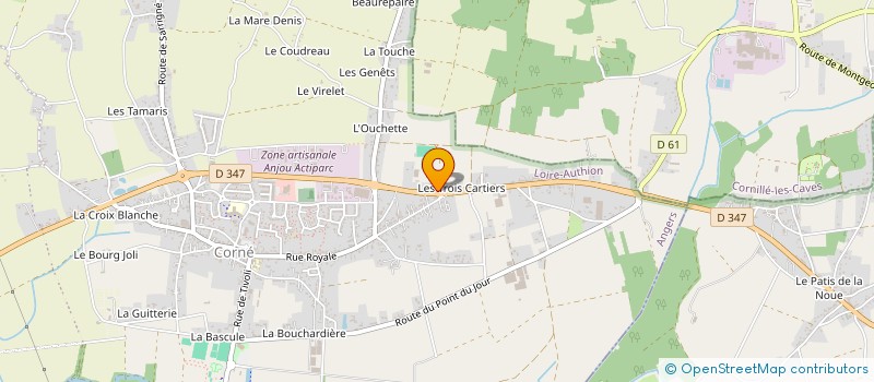 localisation de l'entreprise SOC TRAVAUX PUBLICS DE VIENNE ET LOIRE à LOIRE-AUTHION