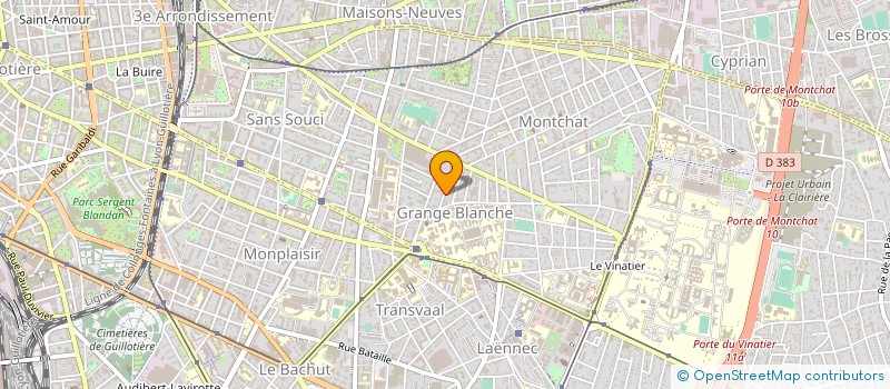localisation de l'entreprise SOC TRAVAUX PUBLIQUES BATI RHONE ALPES à LYON