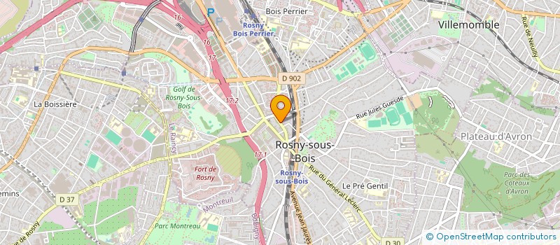 localisation de l'entreprise SOC TRAVAUX REMBLAIS DEBLAIS à ROSNY-SOUS-BOIS